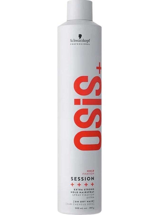 شوارزكوف مثبت الشعر شوارزكوف أوسيس سيشن ذو التثبيت القوي للغاية، بخاخ تثبيت إضافي، على الشعر الجاف، 500 مل - Image 1